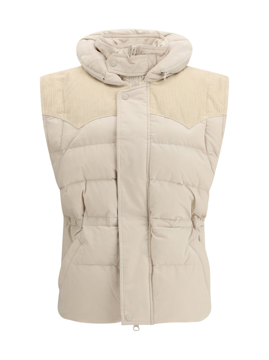 Padded Gilet Olfa Ecru