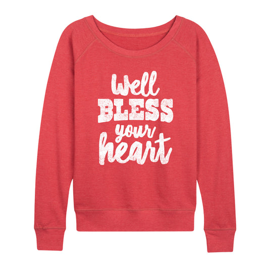 Instant Message - Well Bless Your Heart - Women's Lightweight French Terry Long Sleeve Shirt