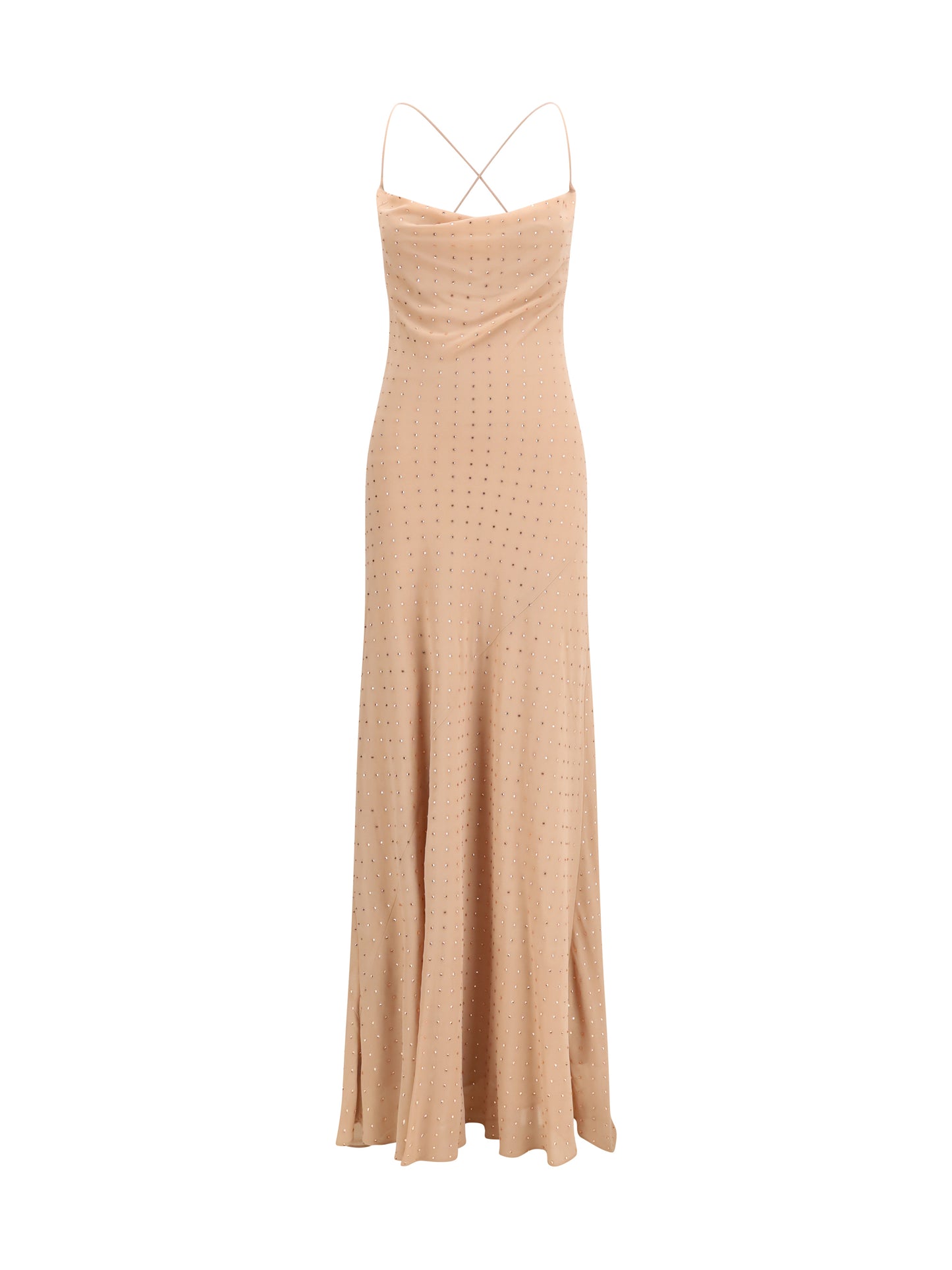 Slipdress Long Strass Pink Sfinge