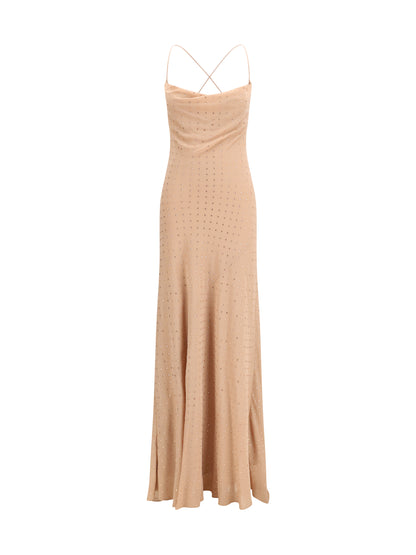Slipdress Long Strass Pink Sfinge