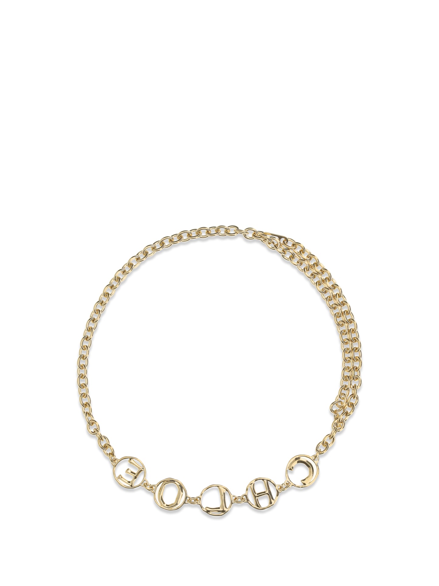 Belt Script Jewel Vintage Gold