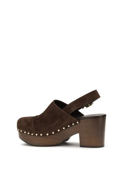 Wedge Clogs Jeannette Chocolate Brown