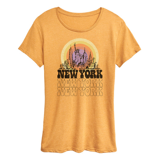 Instant Message - New York Vintage - Women's Short Sleeve Graphic T-Shirt