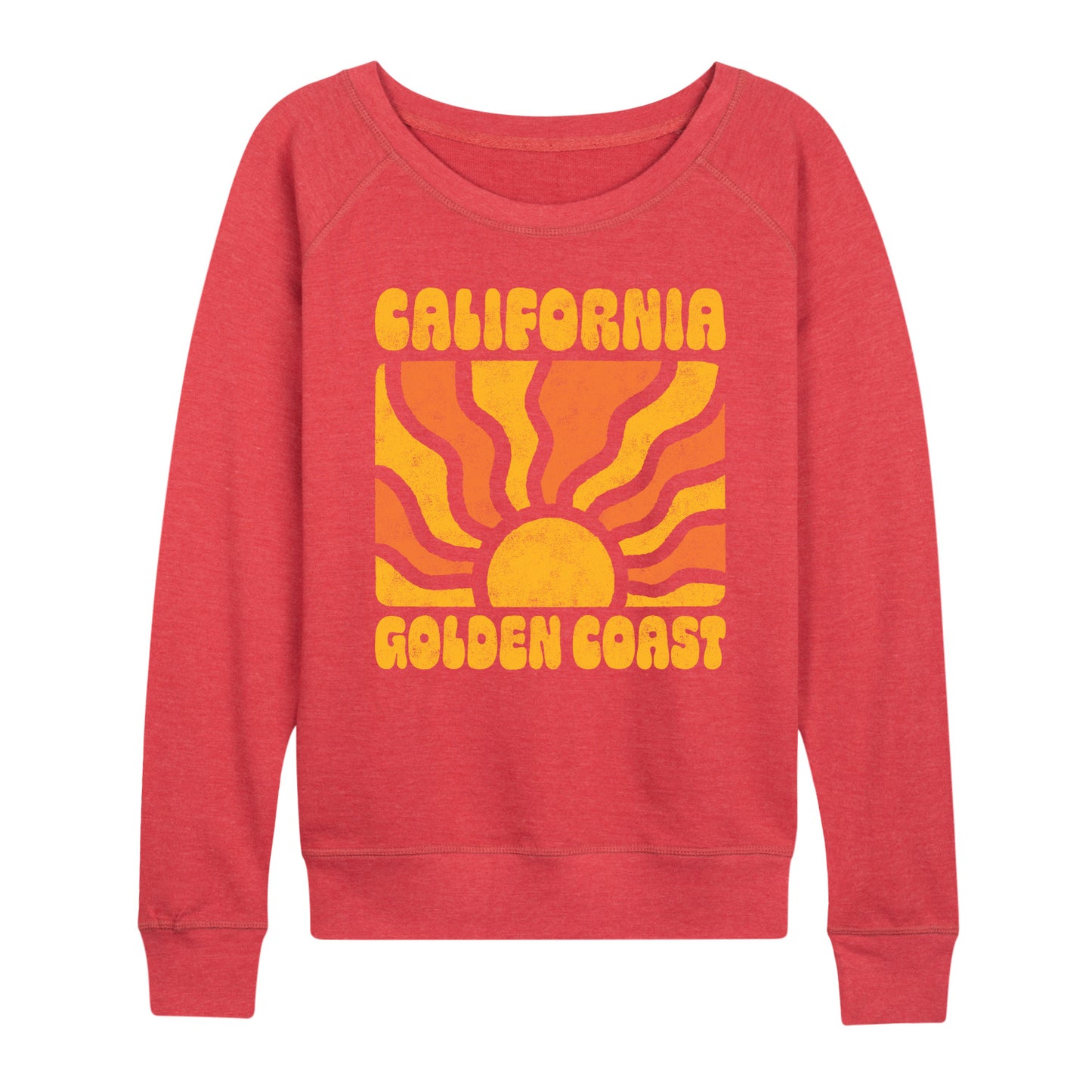 Instant Message - California Golden Coast - Women's Lightweight French Terry Long Sleeve Shirt