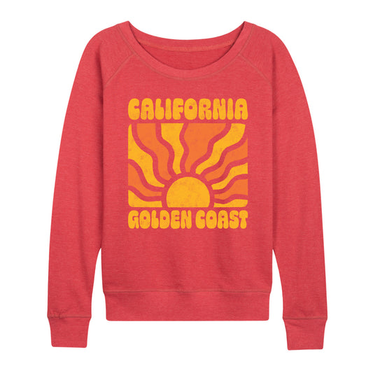 Instant Message - California Golden Coast - Women's Lightweight French Terry Long Sleeve Shirt
