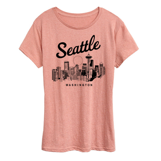 Instant Message - Seattle Washington -Women's Short Sleeve Graphic T-Shirt