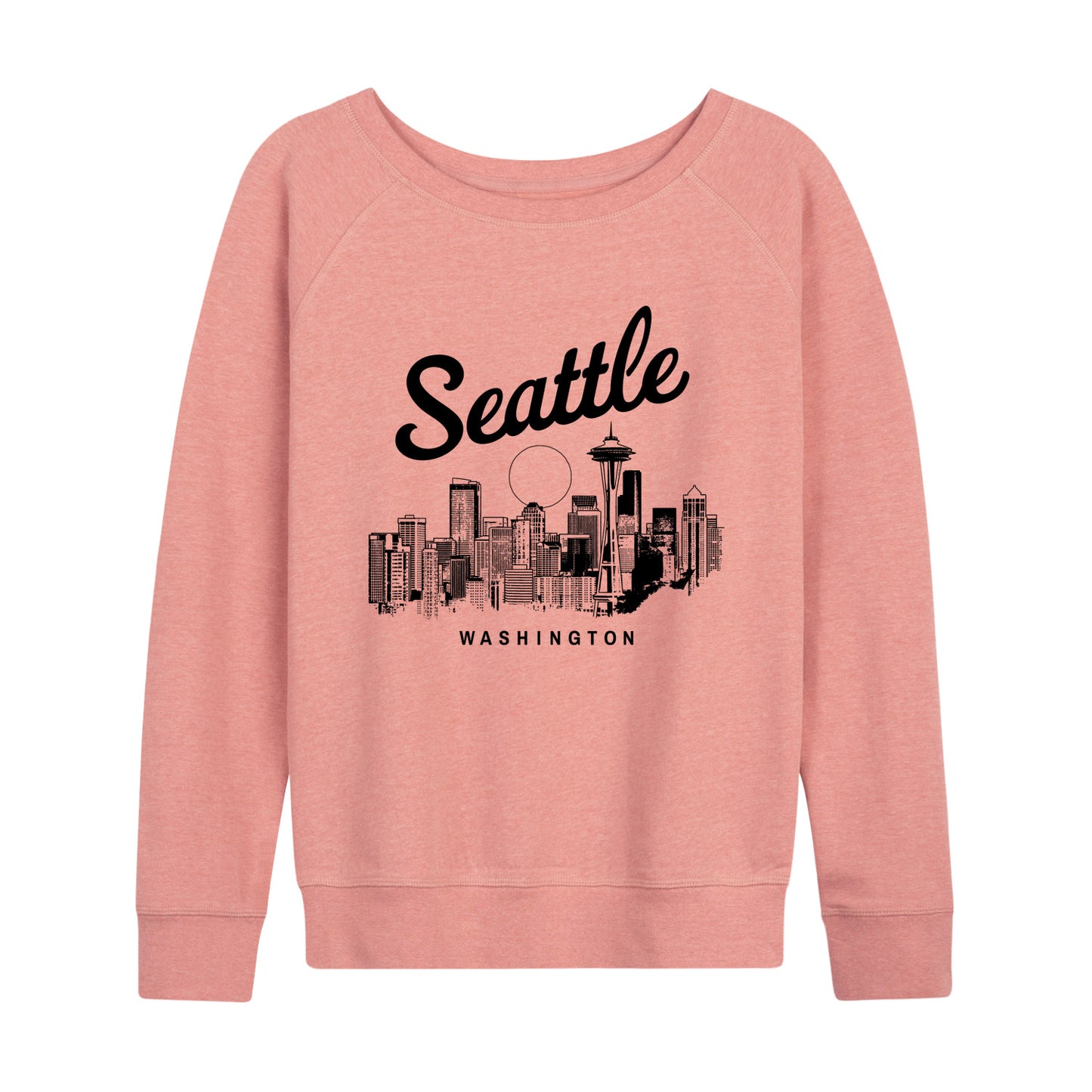 Instant Message - Seattle Washington - Women's Lightweight French Terry Long Sleeve Shirt