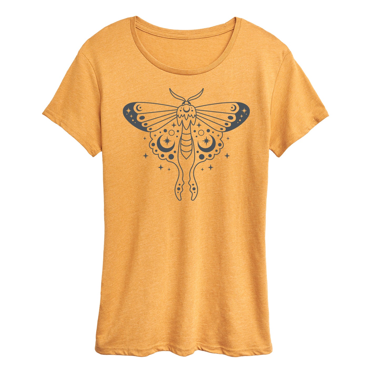 Instant Message - Celestial Luna Moth - Women's Short Sleeve Graphic T-Shirt