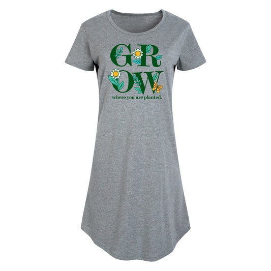 Instant Message - Spring - GROW Where You Are Planted - Women's Any Way Dress