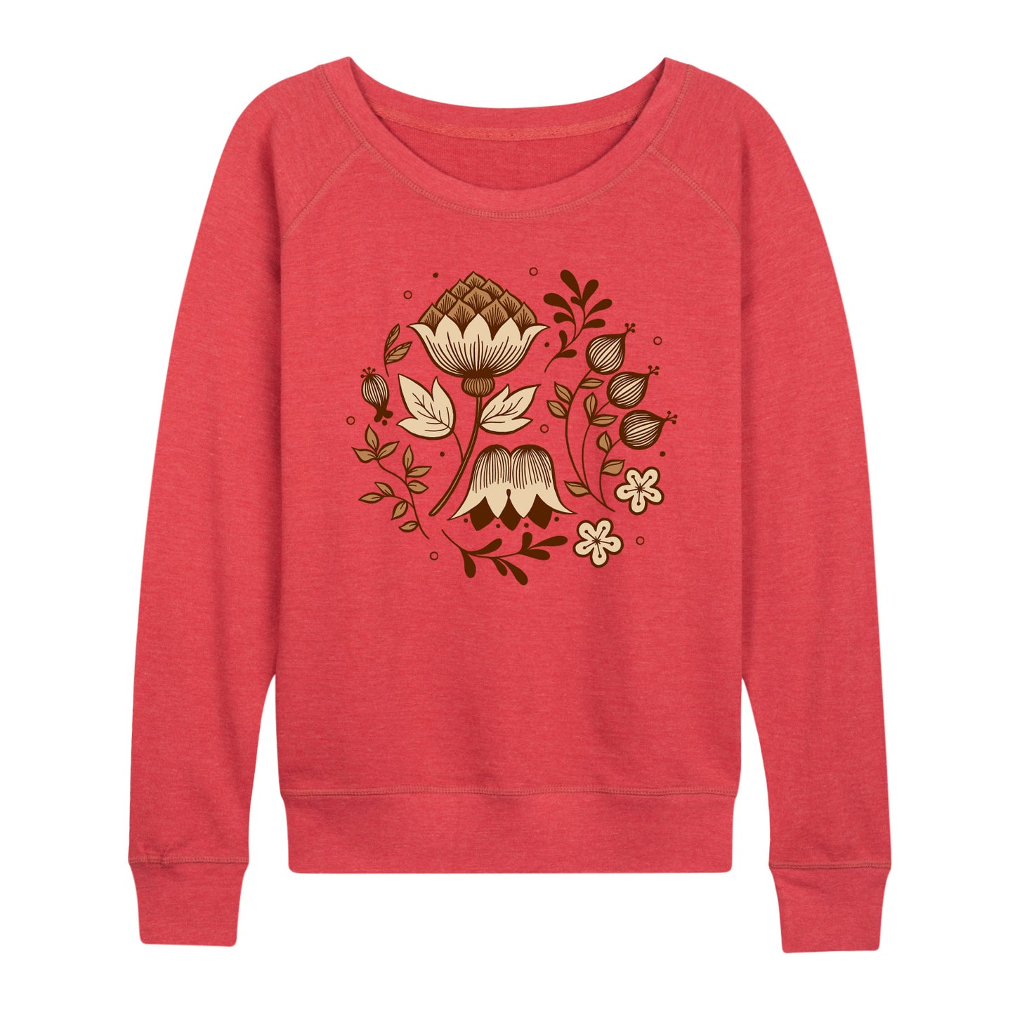 Instant Message - Spring - Flowers in Bloom - Women's Lightweight French Terry Long Sleeve Shirt