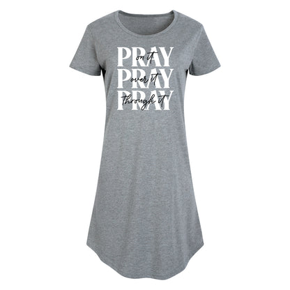Instant Message - Pray On It, Pray Over It, Pray Through It - Women's Any Way Dress