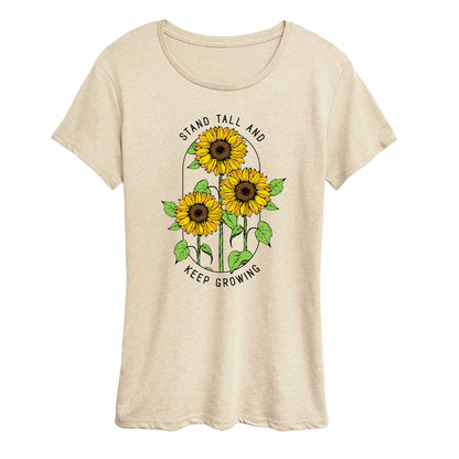 Instant Message - Sunflower Quote - Women's Short Sleeve Graphic T-Shirt