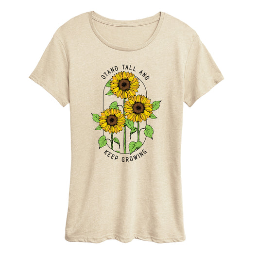 Instant Message - Sunflower Quote - Women's Short Sleeve Graphic T-Shirt