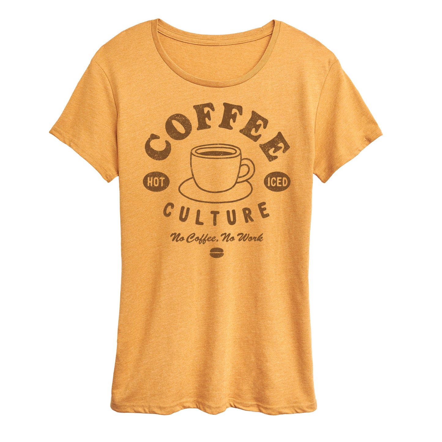 Instant Message - Coffee Culture No Coffee No Work - Women's Short Sleeve Graphic T-Shirt