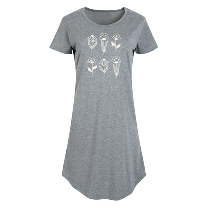 Instant Message - Spring - Simple Flowers - Women's Any Way Dress