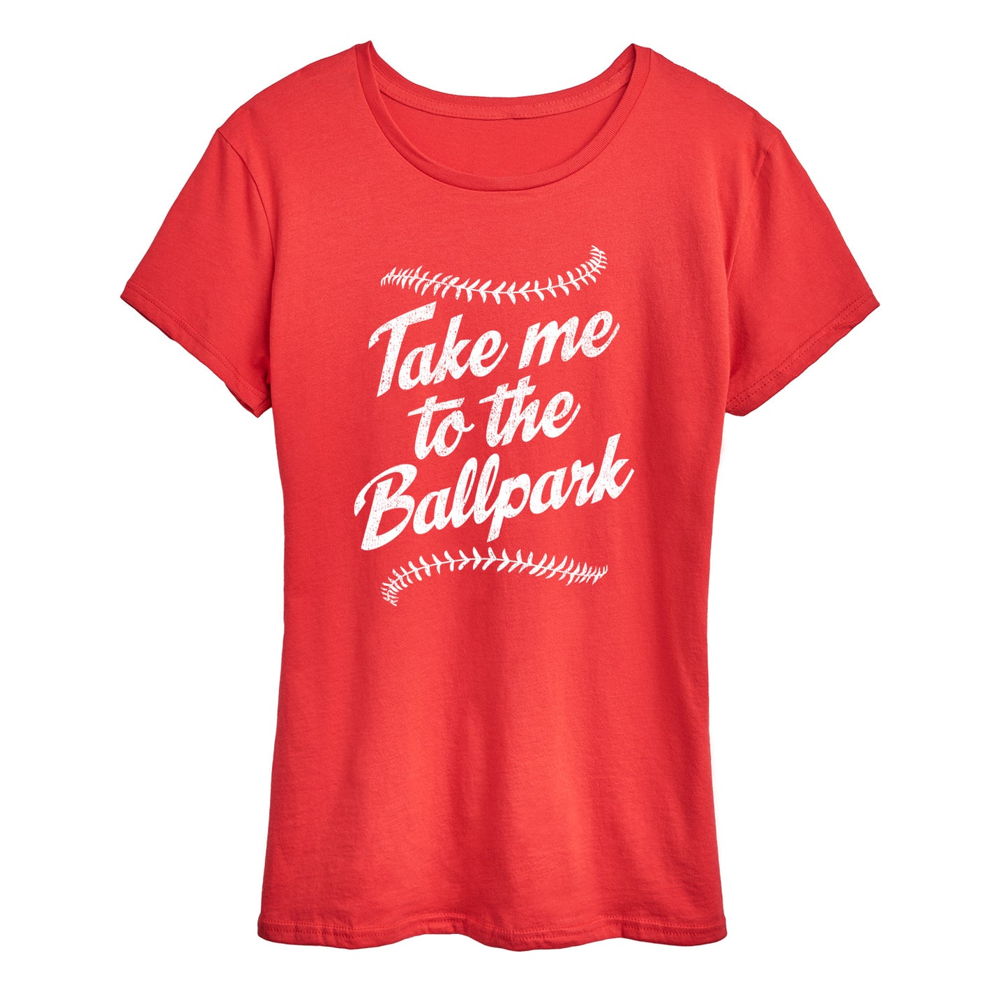 Instant Message - Take Me To The Ballpark - Women's Short Sleeve Graphic T-Shirt