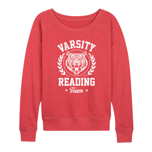 Instant Message - Varsity Reading Team Tiger - Women's Lightweight French Terry Long Sleeve Shirt