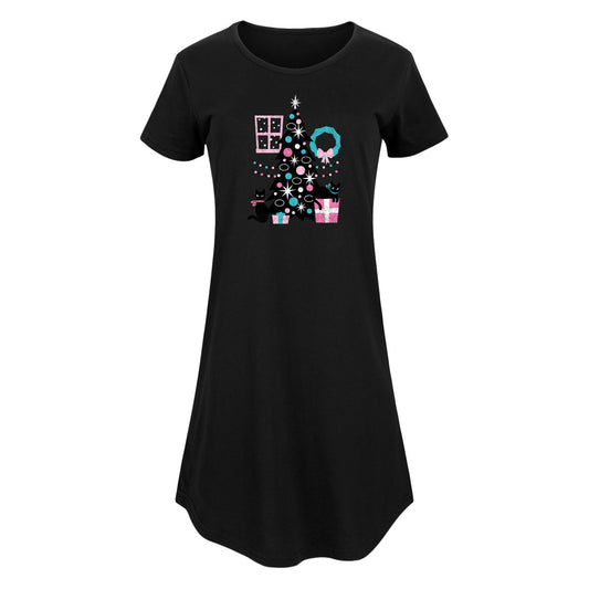 Instant Message - Christmas - Cats, Tree, & Décor - Women's Any Way Dress