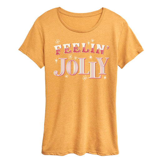 Instant Message - Christmas - Feelin' Jolly - Women's Short Sleeve Graphic T-Shirt