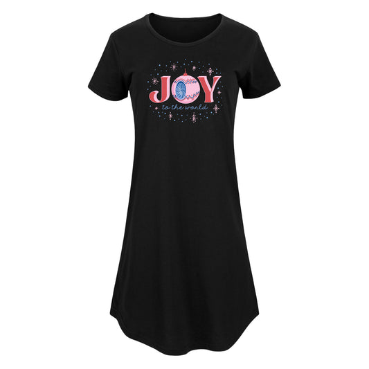 Instant Message - Christmas - Joy To The World Sparkle - Women's Any Way Dress