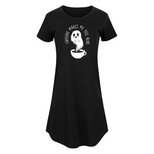 Instant Message - Caffeine Makes Me Feel Alive - Women's Any Way Dress