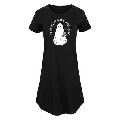 Instant Message - Dead Inside Caffeinated Ghost - Women's Any Way Dress