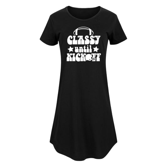 Instant Message - Classy Until Kickoff - Women's Any Way Dress