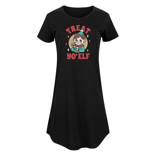 Instant Message - Treat Yo Elf Christmas - Women's Any Way Dress