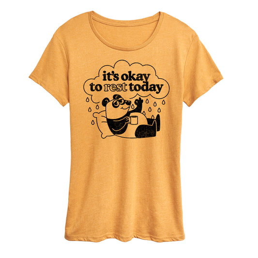 Instant Message - Inspiration - It's Okay To Rest Today - Women's Short Sleeve Graphic T-Shirt