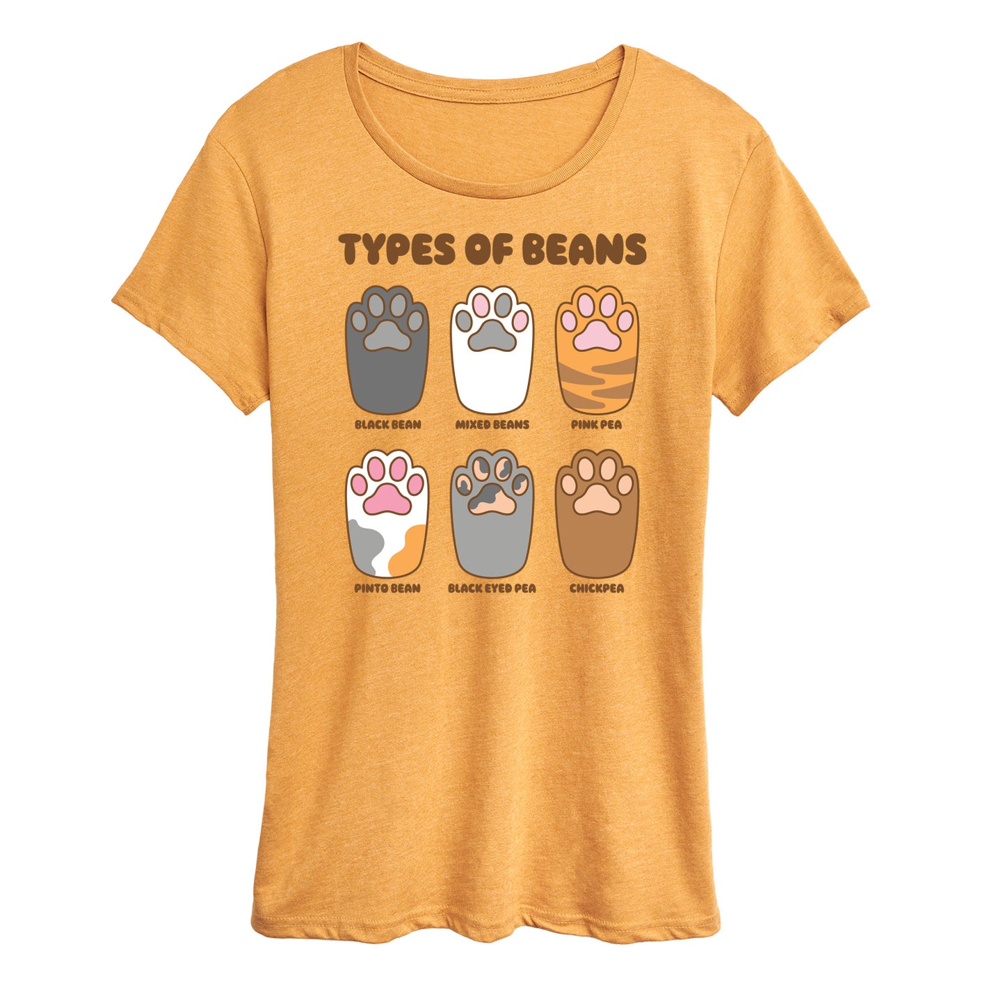 Instant Message - Types Of Cat Beans - Women's Short Sleeve Graphic T-Shirt
