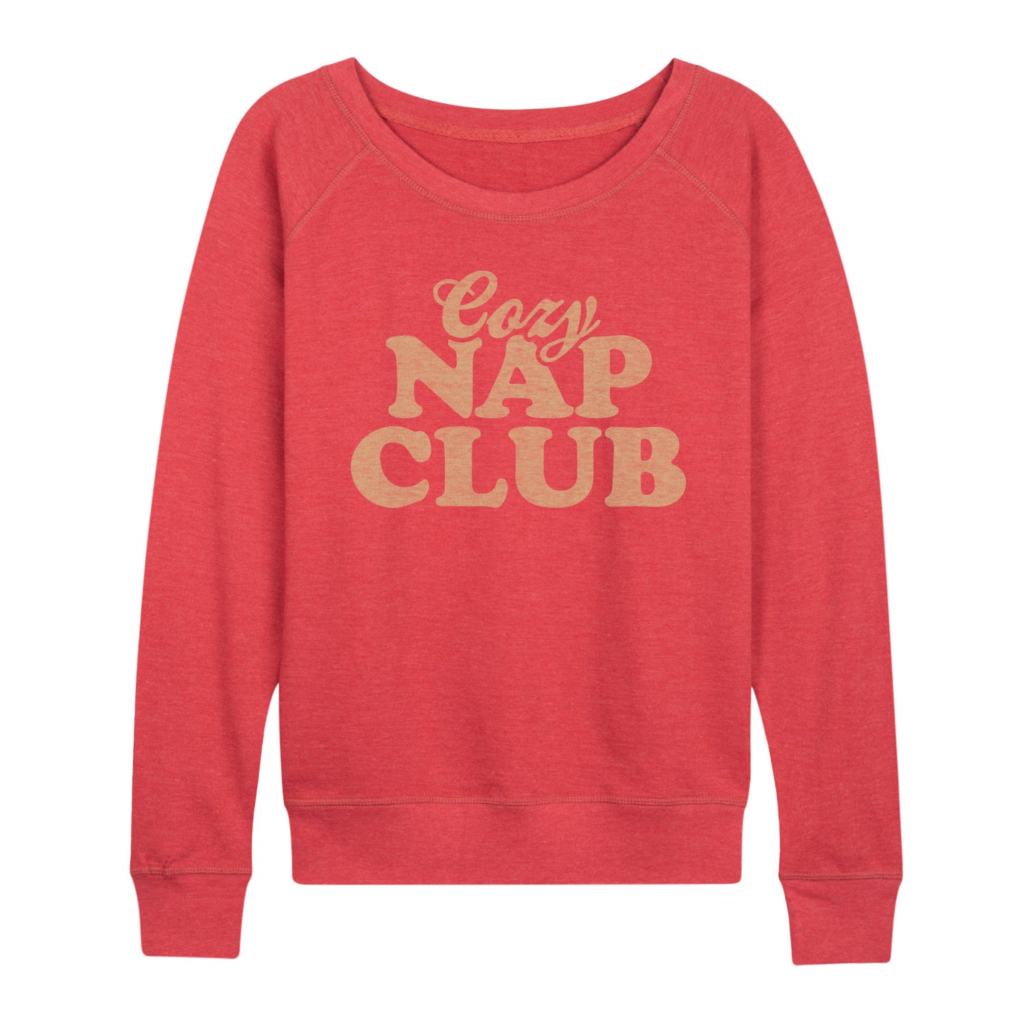 Instant Message - Cozy Nap Club - Women's Lightweight French Terry Long Sleeve Shirt