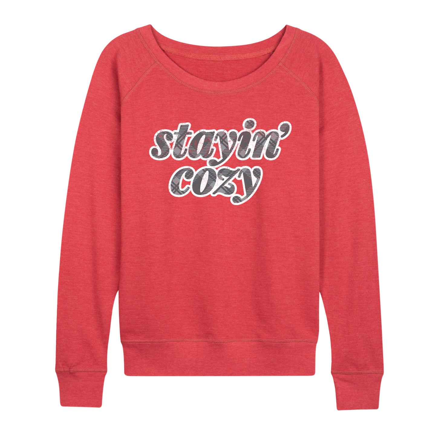 Instant Message - Stayin Cozy - Women's Lightweight French Terry Long Sleeve Shirt