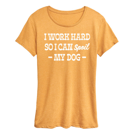 Instant Message - Spoil My Dog - Women's Raglan Graphic T-Shirt