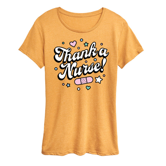 Instant Message - Thank A Nurse - Women's Short Sleeve Graphic T-Shirt
