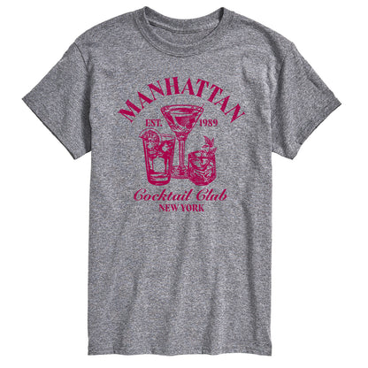 Instant Message - Manhattan Cocktail Club - Men's Short Sleeve Graphic T-Shirt