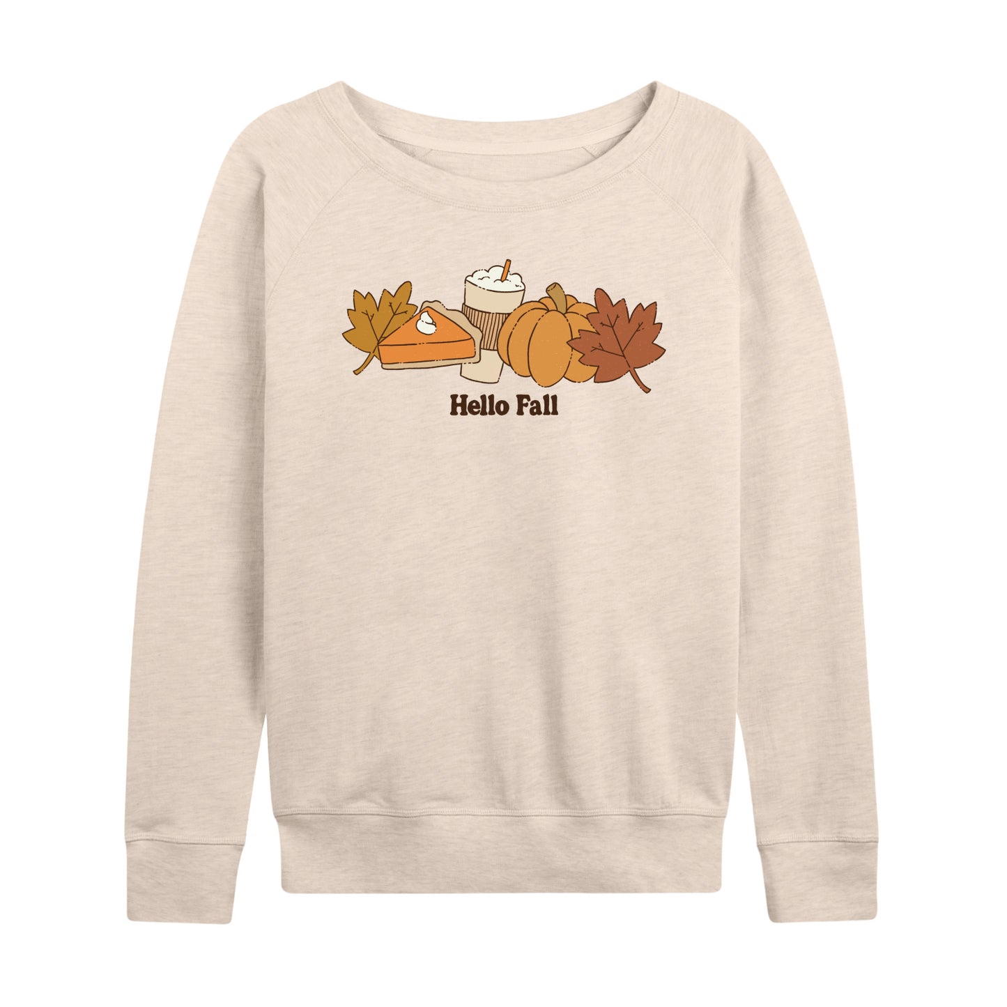 Instant Message - Hello Fall - Women's French Terry Long Sleeve Shirt