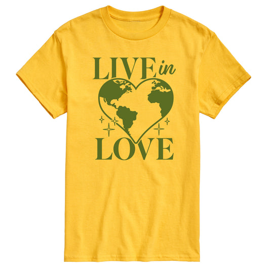 Instant Message - Live In Love - Men's Short Sleeve Graphic T-Shirt