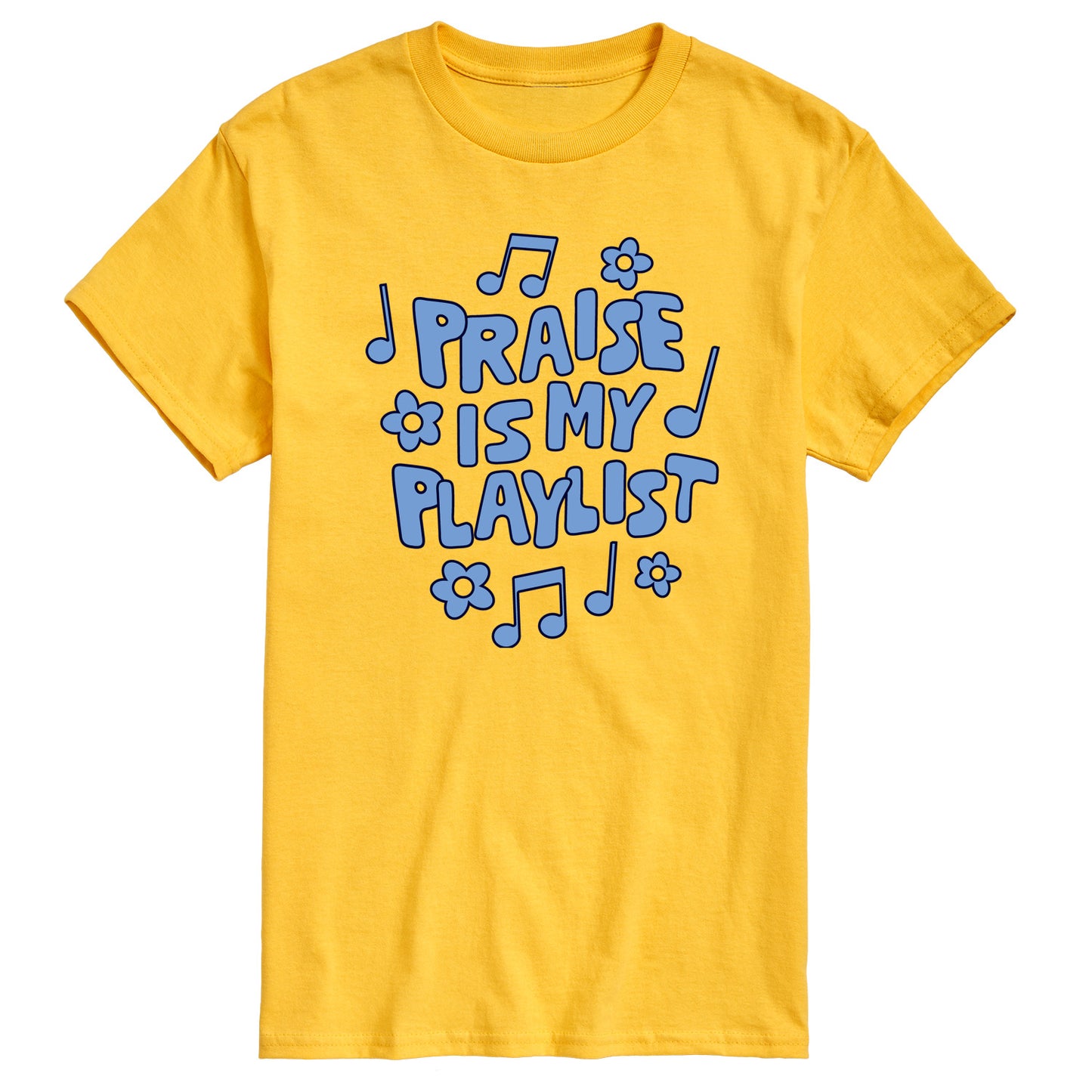 Instant Message - Praise Is My Playlist - Men's Short Sleeve Graphic T-Shirt
