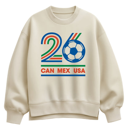 Instant Message - Soccer 26 - Women's Oversized Fleece Crew Sweatshirt