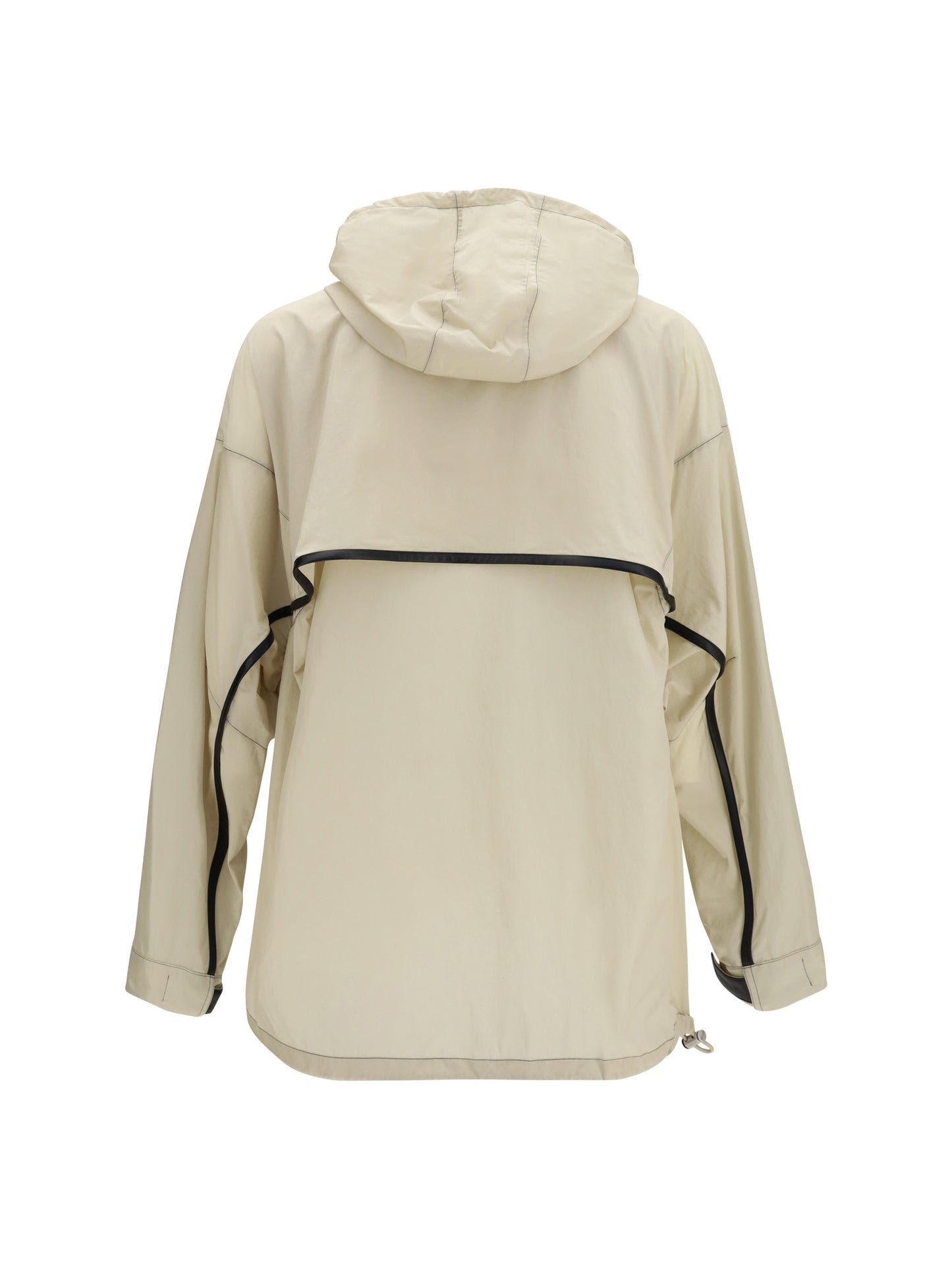 Hooded Technical Jacket Beige/Black