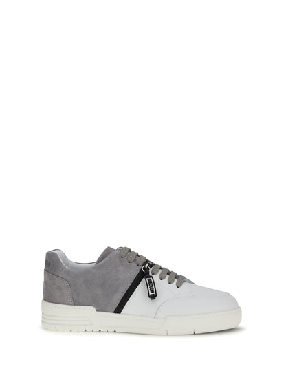 Leather Sneakers Grey/White/Black