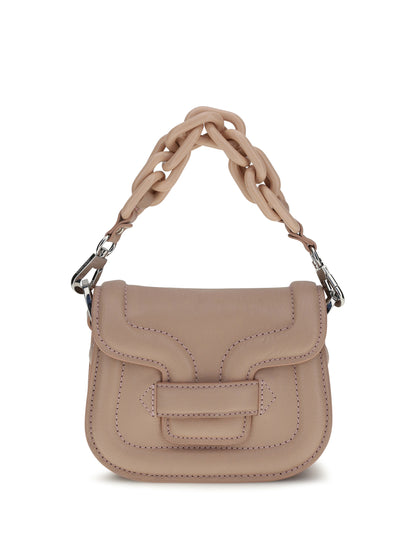 Leather Handbag Alphaville Powder