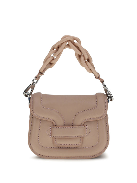 Leather Handbag Alphaville Powder