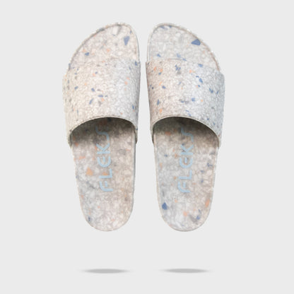 Fleks Unisex East Beach Slide Platform - Faded Denim
