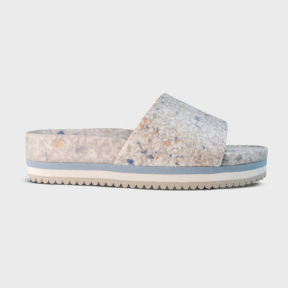 Fleks Unisex East Beach Slide Platform - Faded Denim