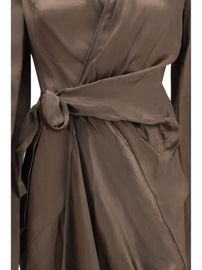 Dress Asymmetric Wrap Cupro
