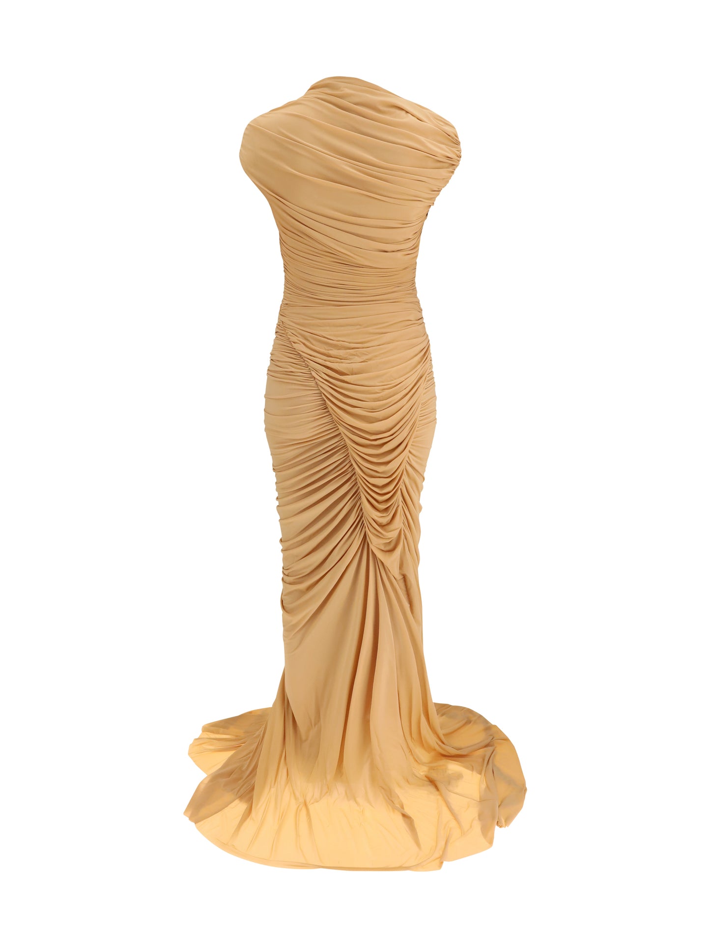 Draped Long Dress Pink
