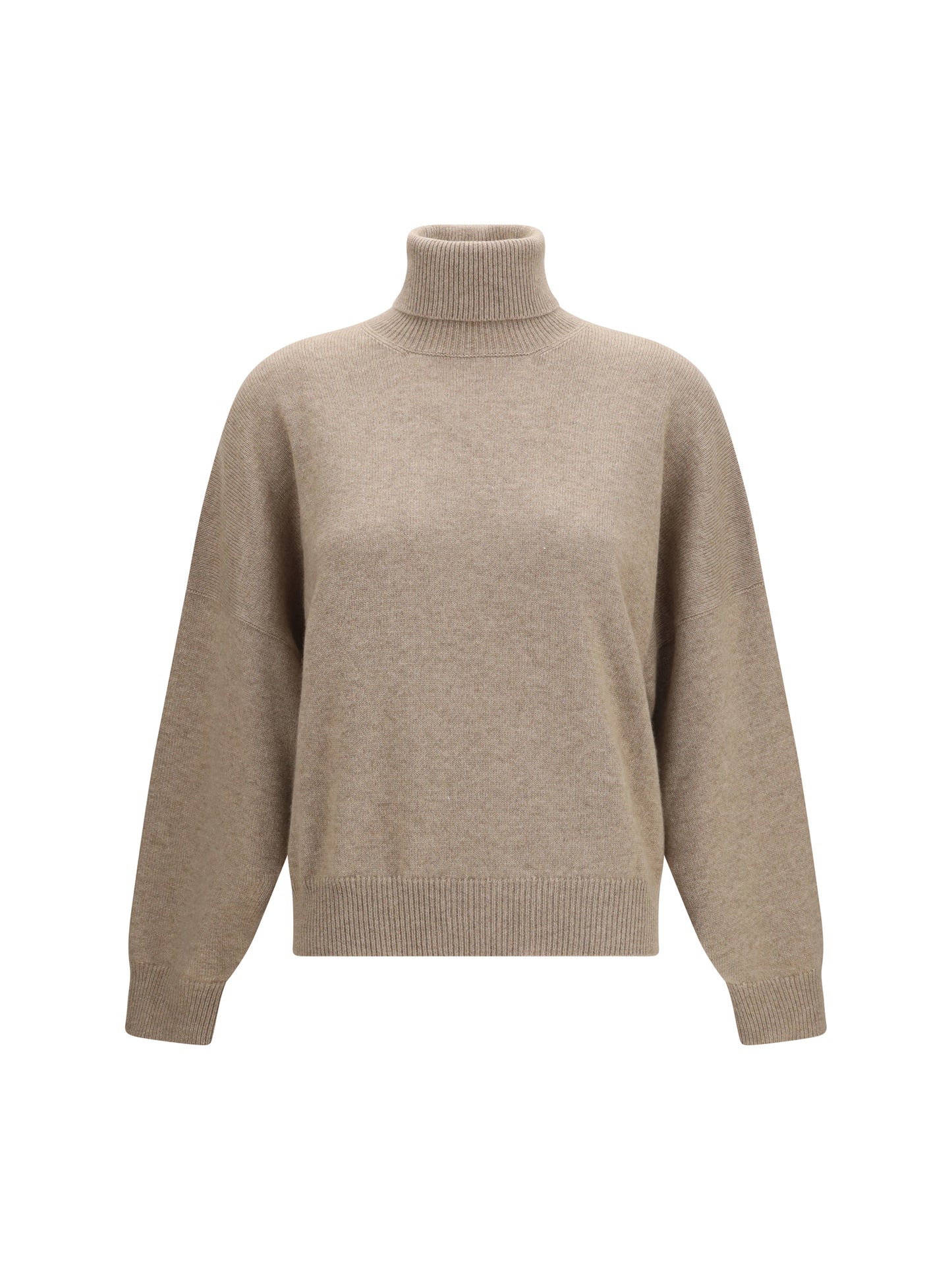 Sweater Turtleneck Cashmere Brown