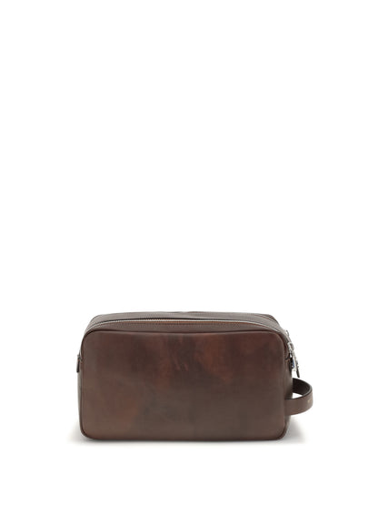 Leather Beauty Case Burgundy