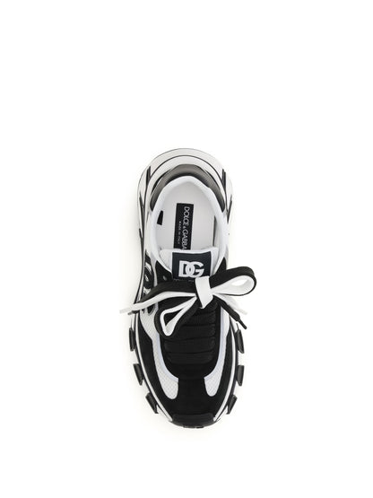Sneakers Leather and Mesh White/Black